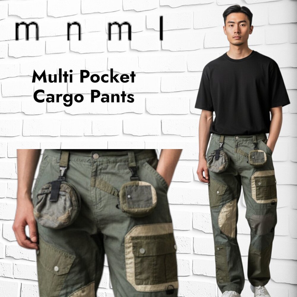 Men’s mnml Multi-Pocket Cargo Pants – Size 40"